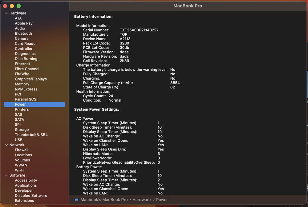 Macbook Pro 2019 I7, 16GB Ram, 512GB SSD