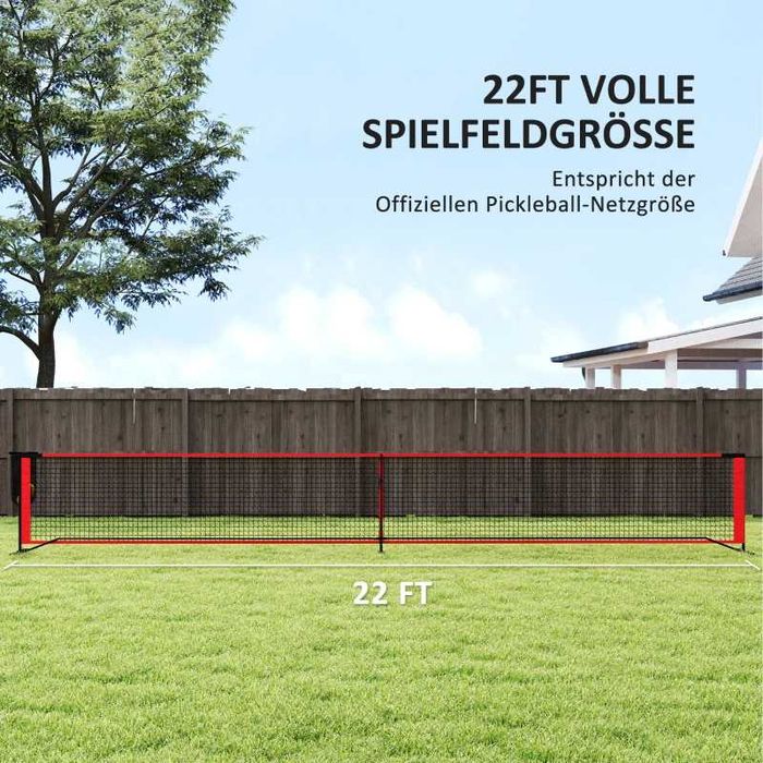 Комплект за пикълбол SPORTNOW с мрежа, стойка, топки