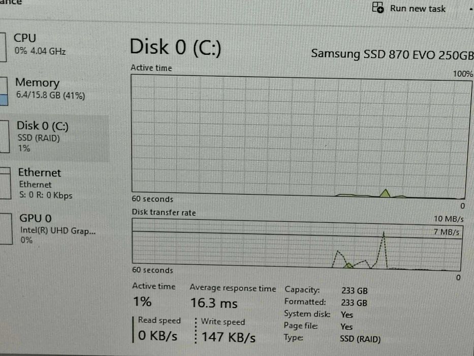 Dell optiplex 3060 SFF, i5 (gen 8), 16Gb DDR4, SSD 250Gb