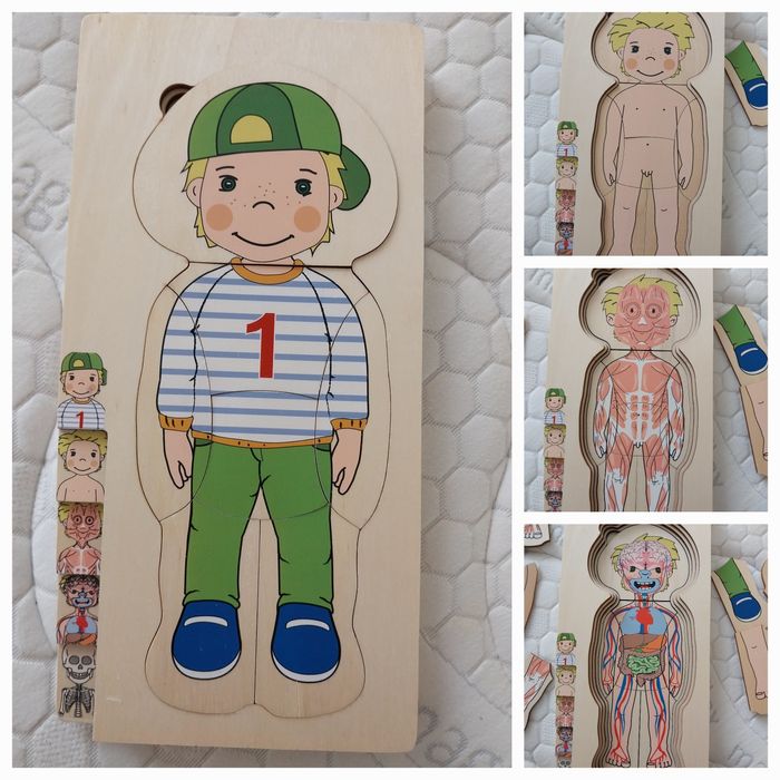 Дървена играчка, играчки за 2-3г