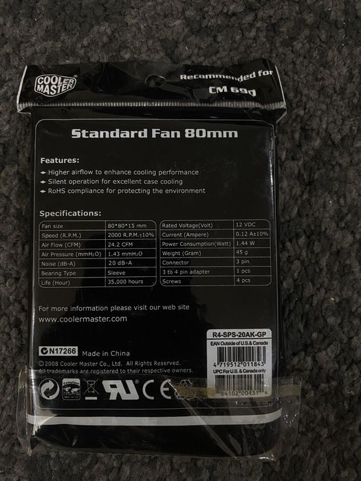 Ventilatoare carcasa pc Cool Masters, Artic 80 120 140 mm