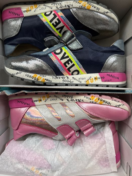 Кожаные кроссовки на девочку Tekiner