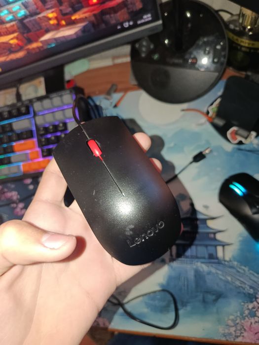 Mouse Lenovo USB optic – funcționează perfect