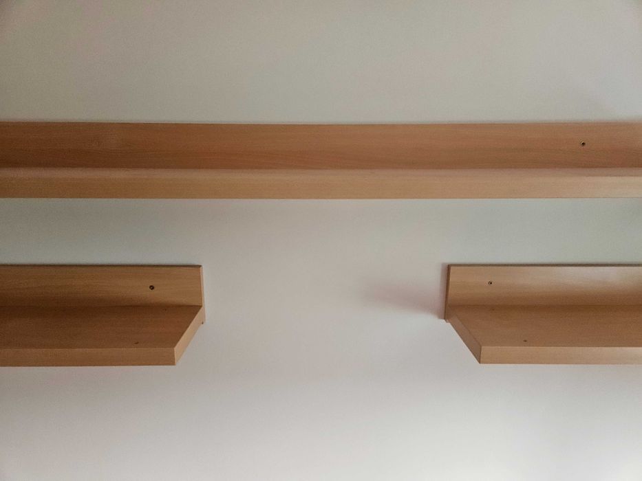 Set 3 rafturi suspendate din PAL – 1 x 150 cm + 2 x 75 cm – stare bună