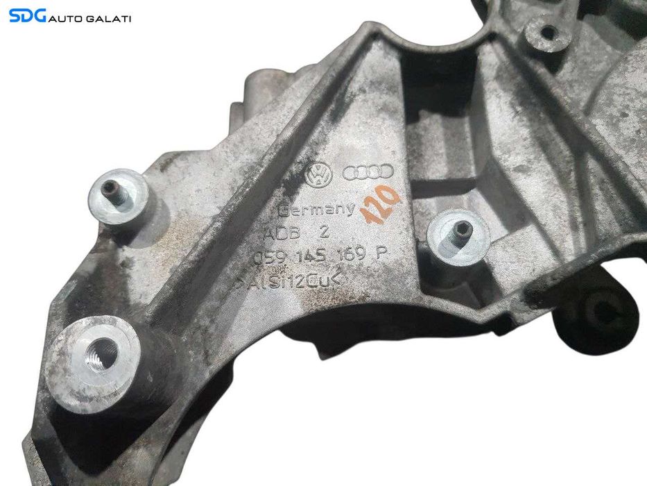 Suport Accesorii Motor Pompa Servodirectie Volkswagen Phaeton 2.7 3.0 TDI 2003 - 2010 Cod 059145169P [N2576]