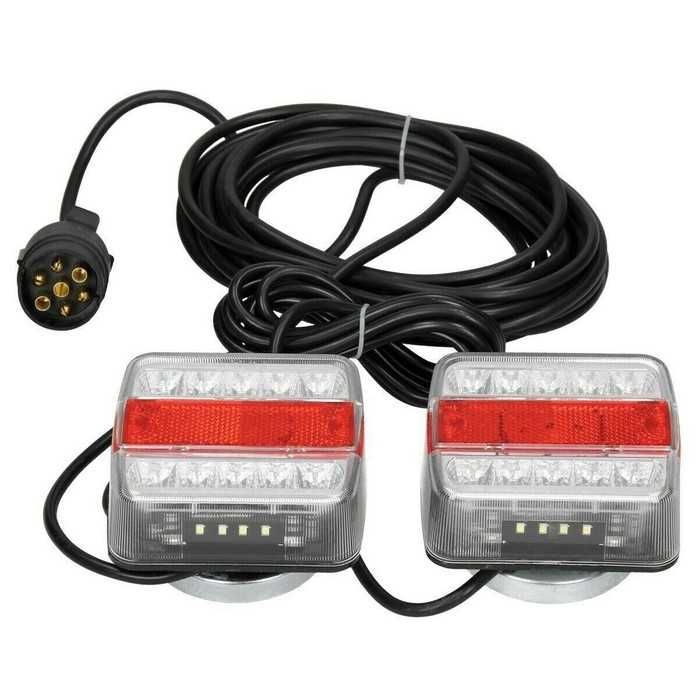 2бр. ЛЕД LED стоп стопове с магнит и 7м. кабел за ремаркета , 12волта