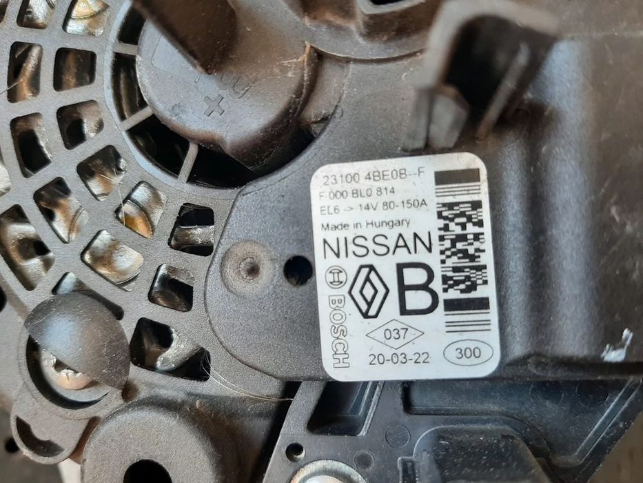alternator  1.3 tce renault kadjar  ha hl   nissan qashqai 2 j11 231004be0b--f  f000bl0814