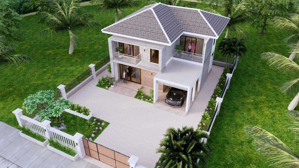 НА ИЗПЛАЩАНЕ - Двуетажна сглобяема къща с 3 спални, 171 кв. м