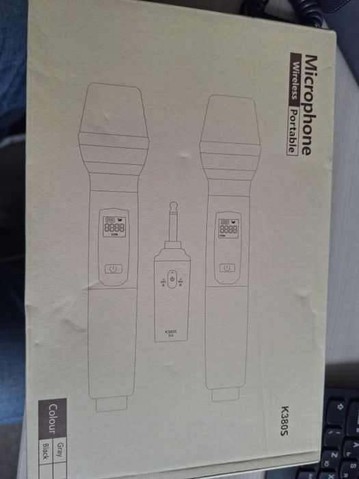 Професионални микрофони LEKATO K380S 2.4G безжичен комплект