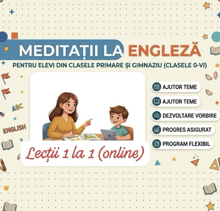 Meditații Limba Engleză Online (Clasele 0 - VI)