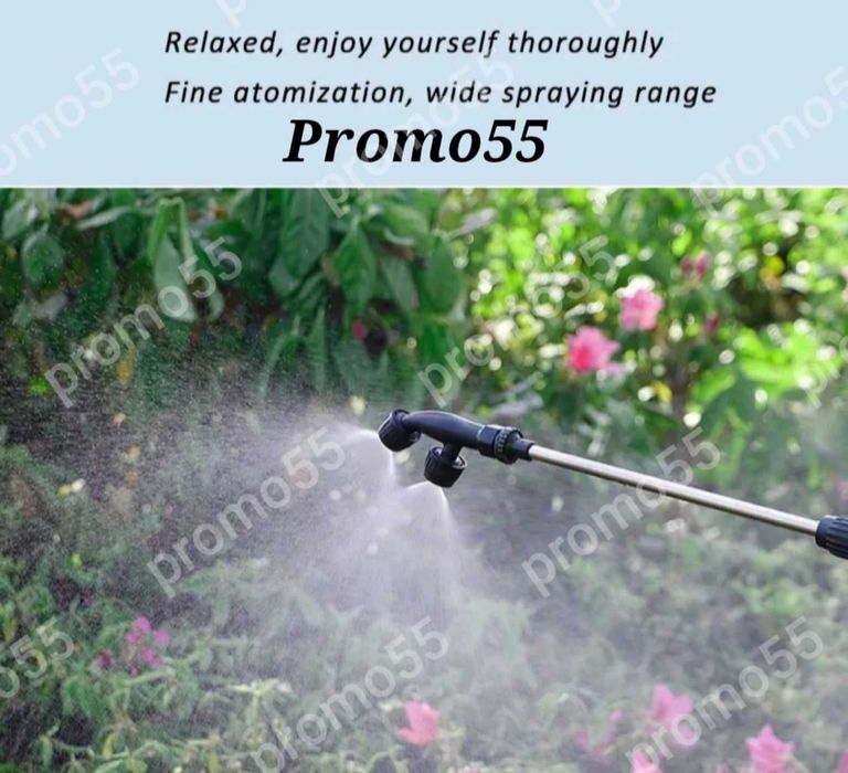 Акумулаторна пръскачка 18Л тип раница с телескопична дръжка и 4 дюзи