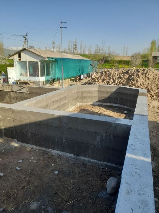 Fundament quyosh xizmati, xat xil turdagi fundament, zina ishlari