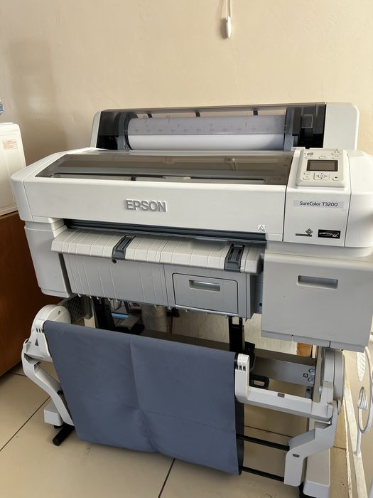 Принтер Плоттер Epson SC T3200, 24”, заводское СНПЧ с чернилами Срочно