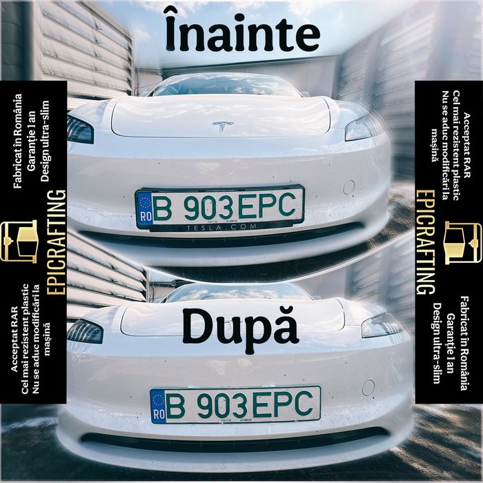 ULTRA SLIM magnet, suport numere inmatriculare MAGNETIC neodim n52 SUA