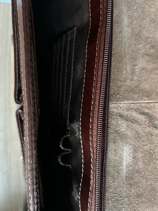 Мъжка кожена чанта за лаптоп и документи Visconti