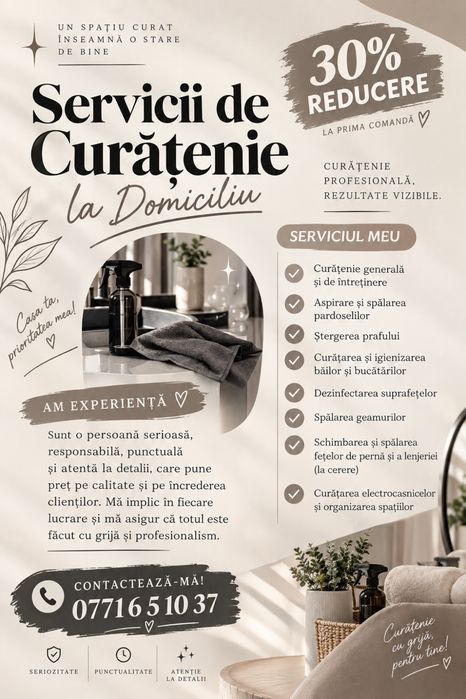 Curatenie la domiciliu