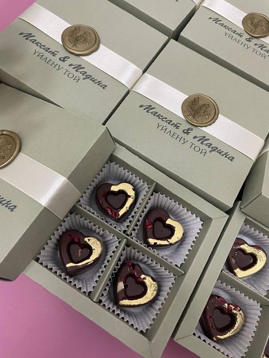 Бонбоньерки тойбастар шоколад