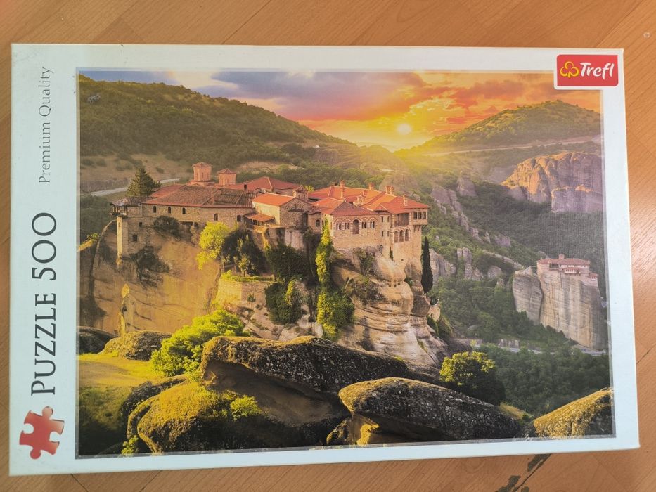 Lot puzzle adulți 500 și 1000 piese (14 buc) + covor puzzle Roll n Go