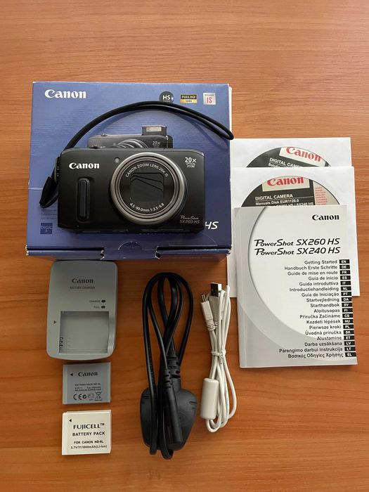 Фотоапарат Canon PowerShot SX260HS перфектно състояние