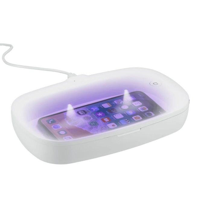 Sterilizator UV pentru telefoane mobile, casti audio, periute dinti ceas ochelari chei, bijuterii, încărcare Wireless