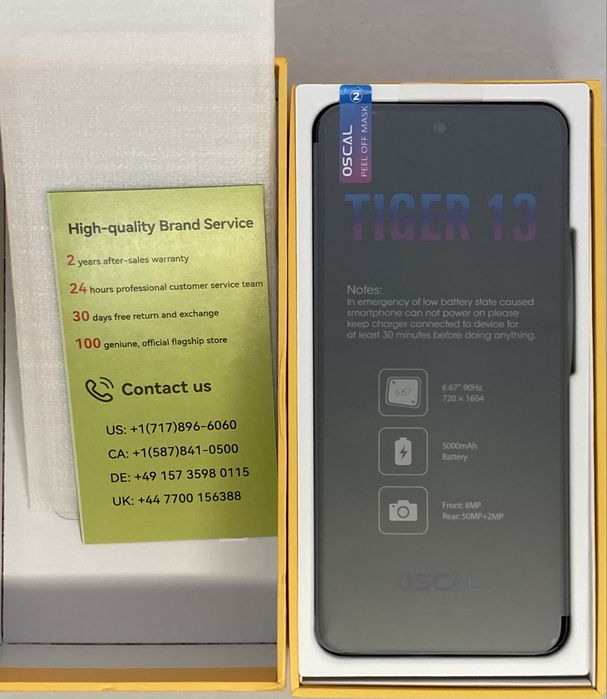 Smartphone Oscal Tiger 13  8/256gb 5G