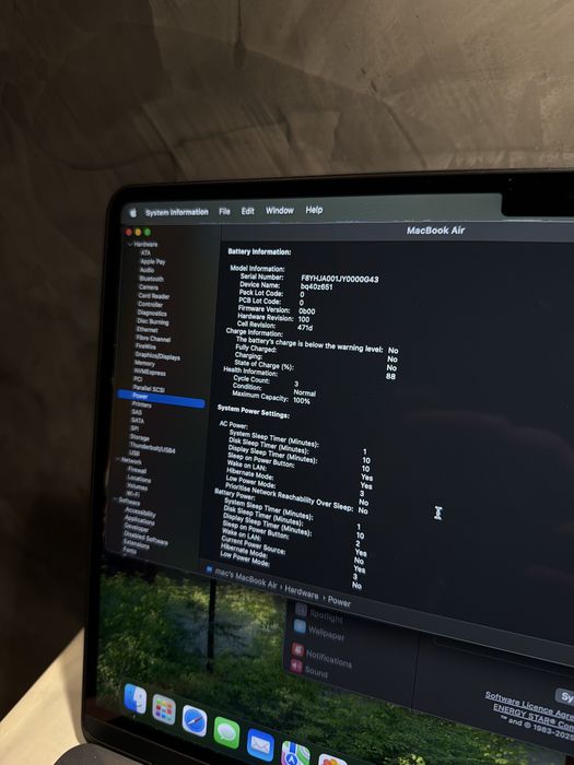 3 cycle! КАТО ЧИСТО НОВ Macbook Air M4 Midnight 13" — миниатюра 10