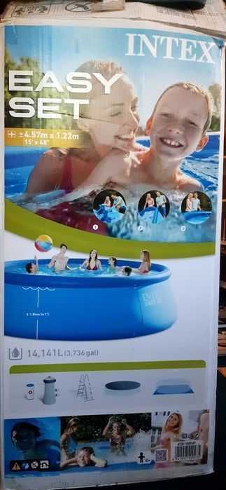 Piscina gonflabila Intex Easy Set 457 x 122 cm, cu accesorii