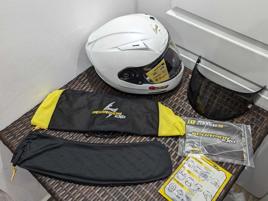 Casca moto Scorpion Exo 2000 Evo Air, marime S - cu viziera fumurie