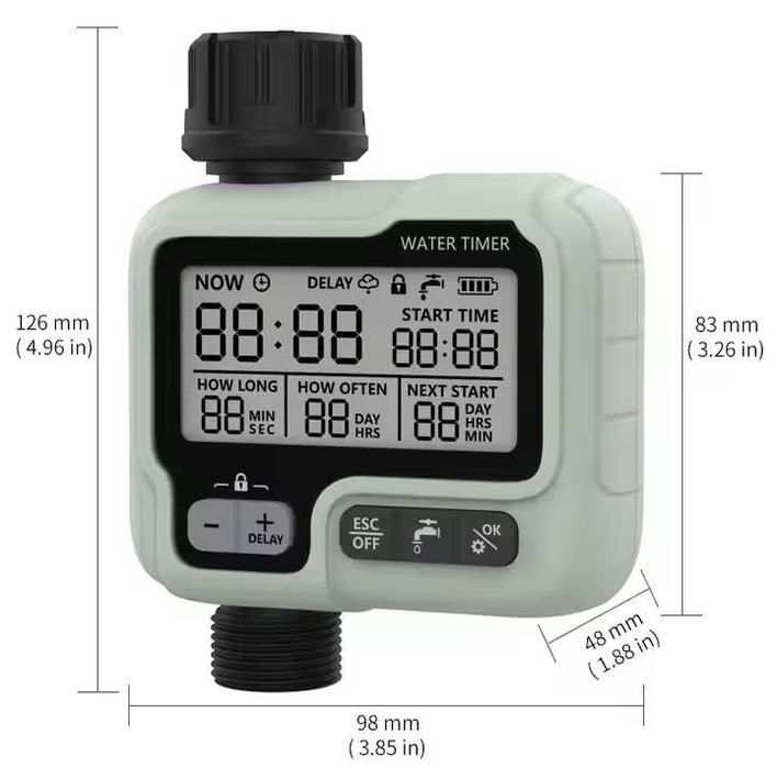 Programator irigare automat cu multimple functii, cu 1 si 2 iesiri