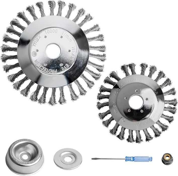 Телена четка за храсторез, Стоманена четка за тример, моторна коса