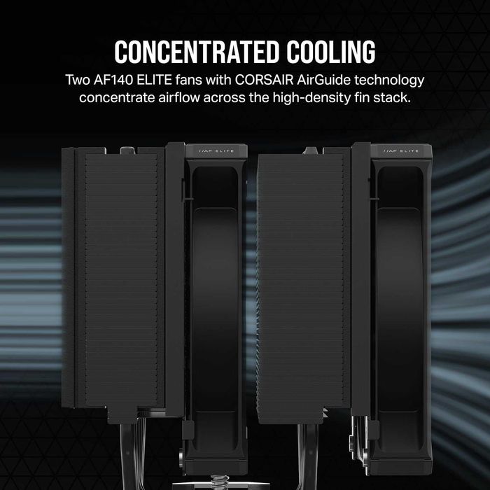 Cooler CPU Corsair A115 Tower Cooler CPU, 270W TDP, 2x AF140, garantie