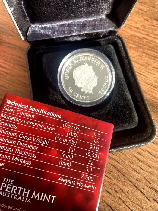 Монета серебро 999 проба