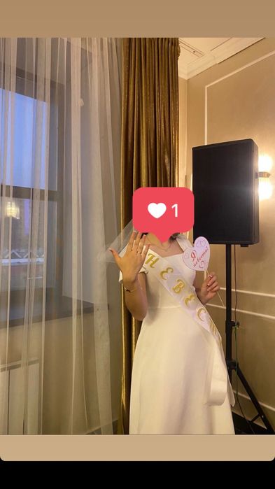 Вечерный платье белое