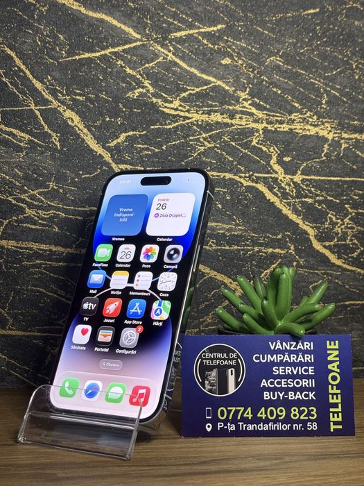 Iphone 14 Pro/256GB/2 ani Garantie Centrul de Telefoane/rate