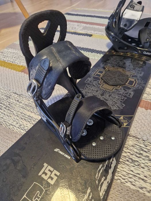 Snowboard Crazy Creek 155, legaturi Burton Freestyle
