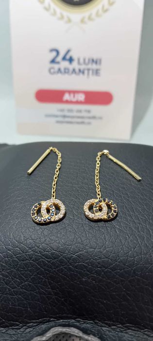Cercei Aur 14K (Ag18 Tutora b.28559.1) Garantie 2 ani!
