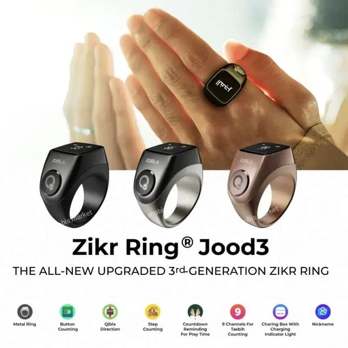 Zikr Ring IQIBLA Jood 3 — умное кольцо-тасбих нового поколения.