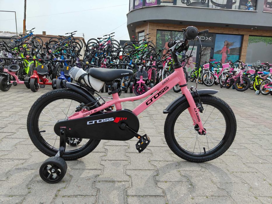 CROSS Алуминиев велосипед 16" DAISY розов