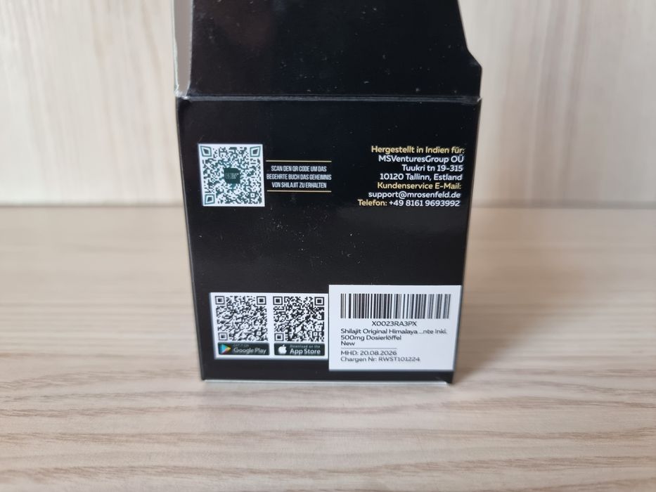 Shilajit produs sigilat