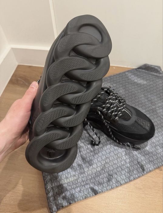 Adidasi Versace Chain Reaction Black
