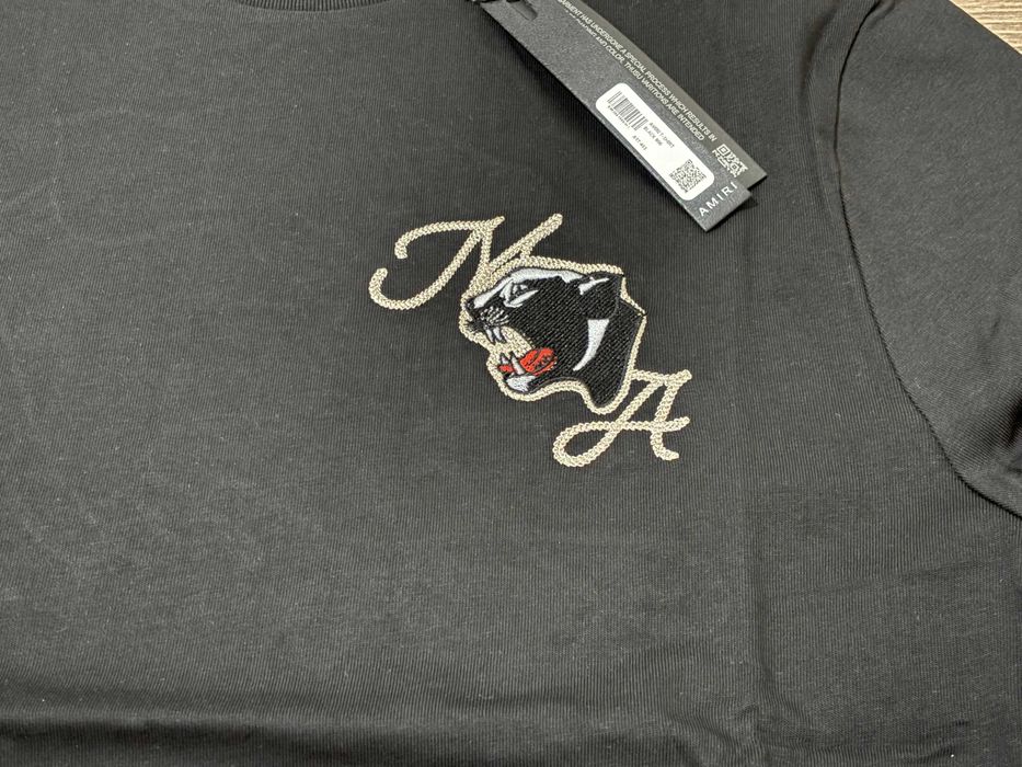 Нов Модел Мъжка тениска Amiri с Бродерия Regular Fit - S M L XL 2XL