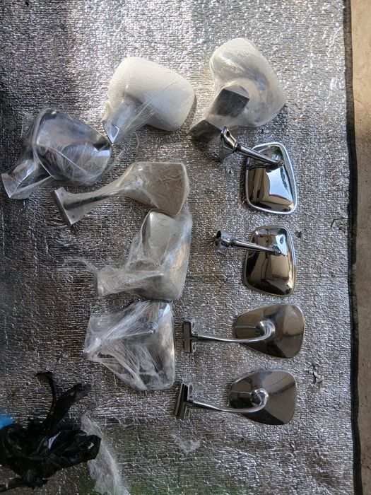 Бокоыые зеркала и ретро галогены