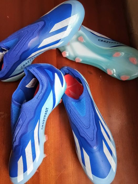 Бутонки Adidas X CRAZYFAST.1 LL FG - Blue футболни обувки