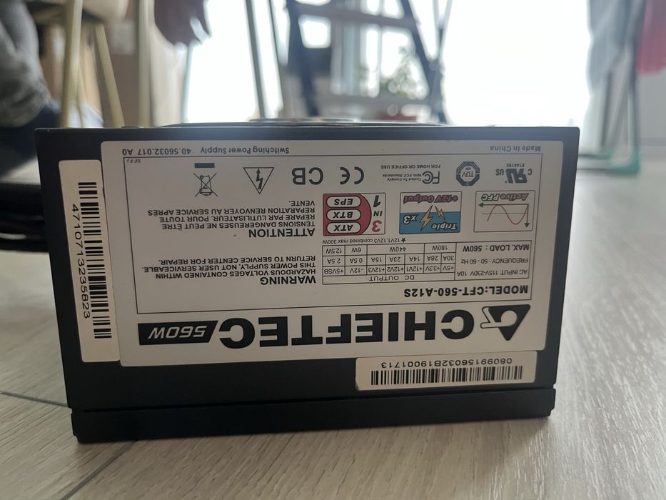 Блок питания Chieftec 560W CFT-560-A12S - рабочий