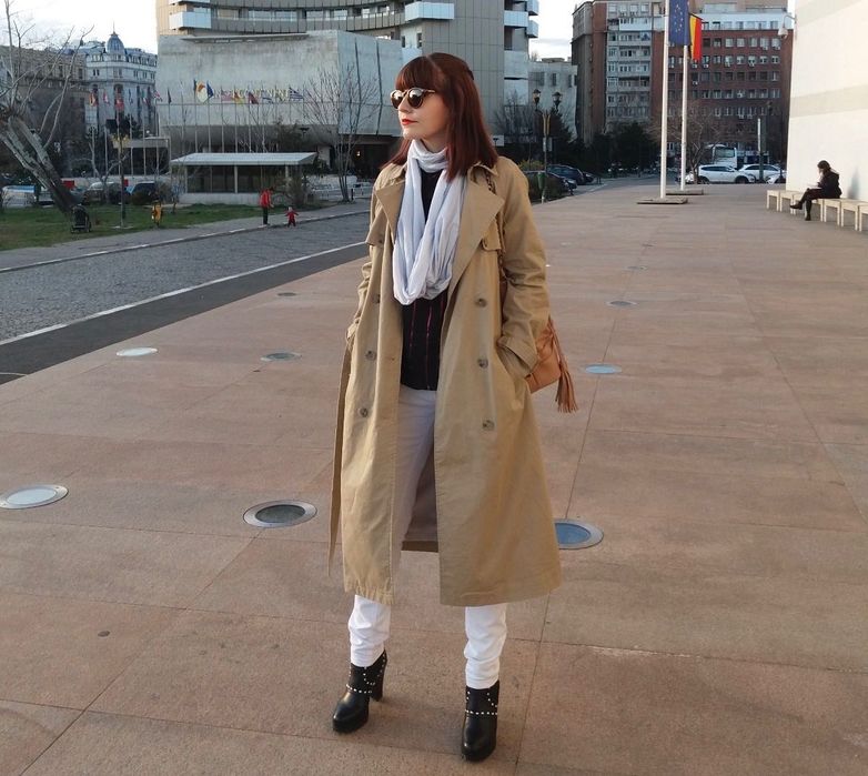 Vand palton lung C&A