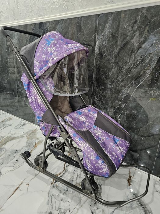 Санки зима  весна 2 в 1