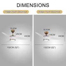 Интелигентен таванен вентилатор Reiga 165cm,WiFi, дистанционно, 6ск.