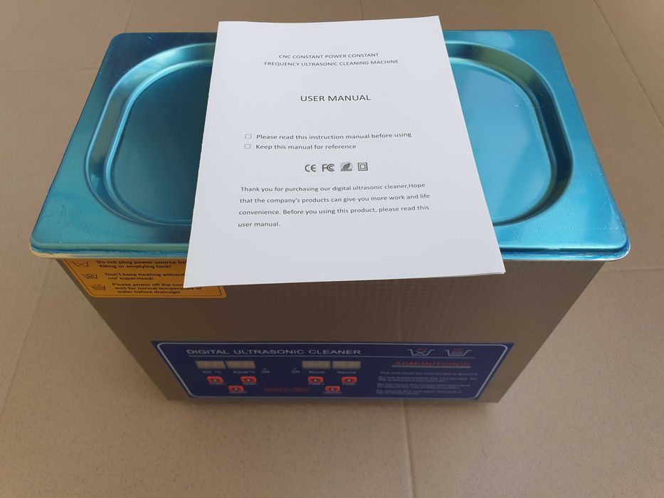 Aparat de curatat cu ultrasunete, profesional, inox, 3L