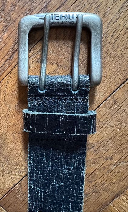 Curea 100% piele neagră Hero