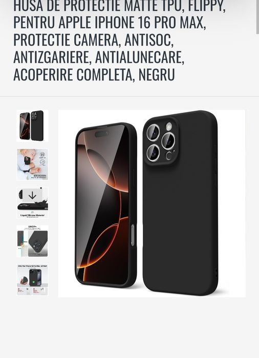 husa iphone 16 pro max diferite culori